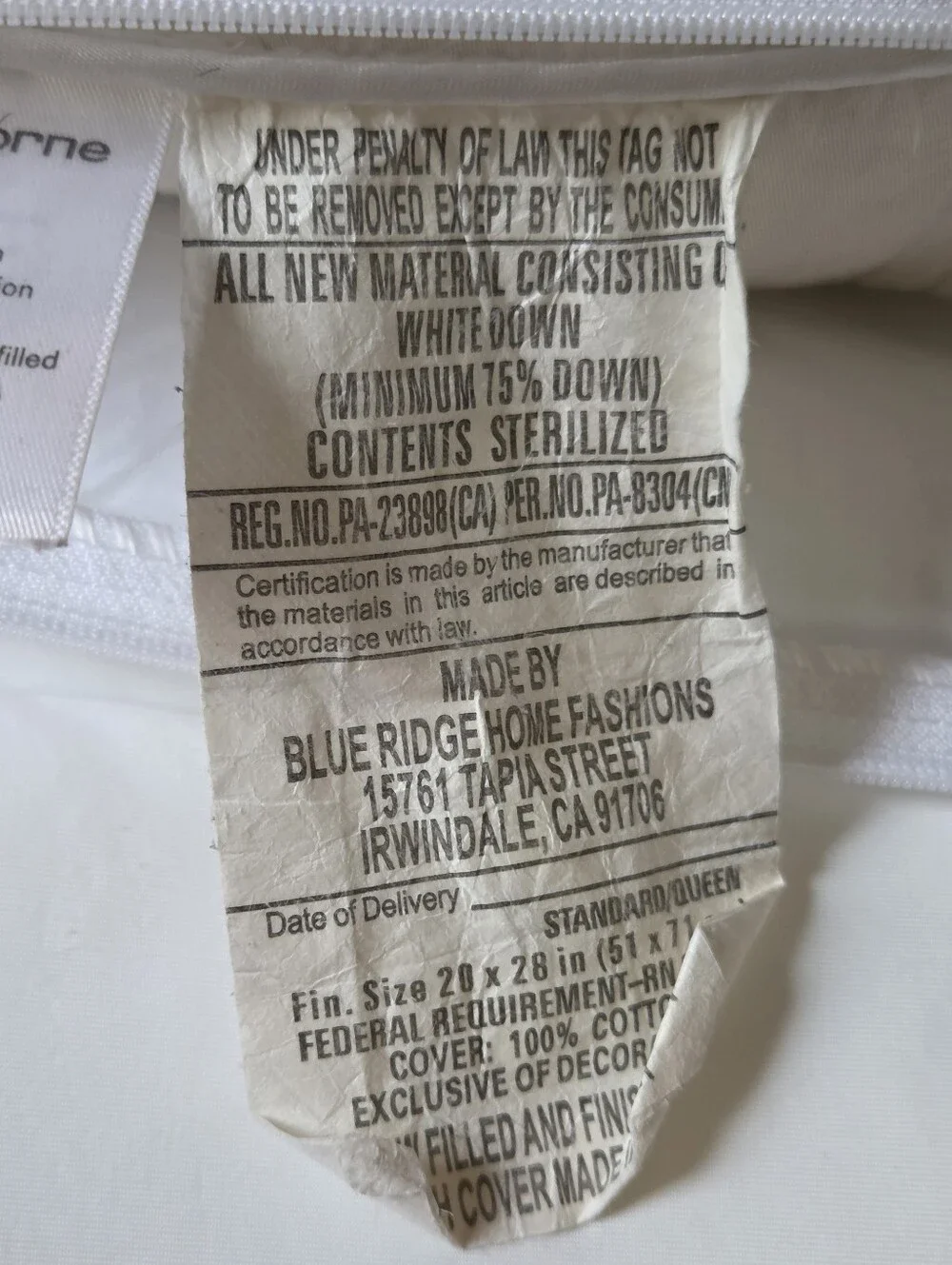 Liz Claiborne plush down